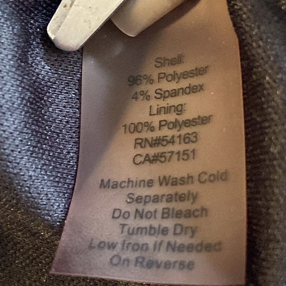 Ellen Tracy Size 10 Blue Brushstroke Front-Twist Lined A-Line Dress: 4917 - Picture 8 of 8